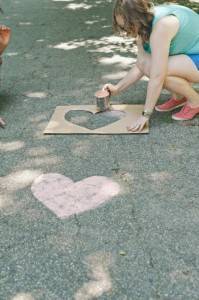 Chalk Heart Decor