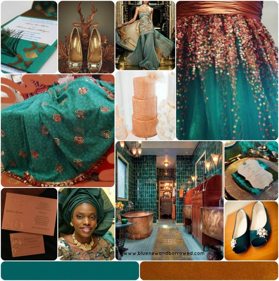Bronze Wedding Color Palette Elegant Wedding