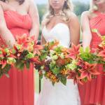 Rustic Wedding in Coral and Orange