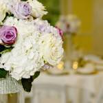 White and Purple for a Rustic Wedding