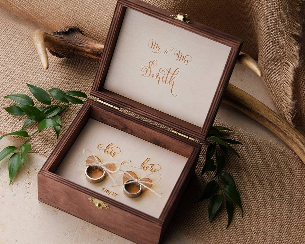 Elegant Wedding Ring Pillow Alternative: The Wedding Box - Elegant Wedding