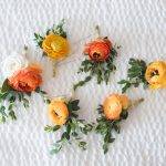 Orange and Gray Spring Wedding